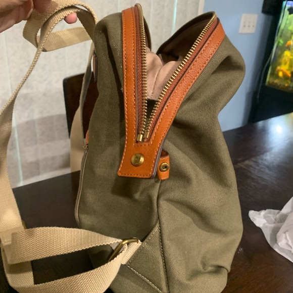 G.i.l.i. GOt It Love it -Army green canvas back pack - Picture 12 of 14